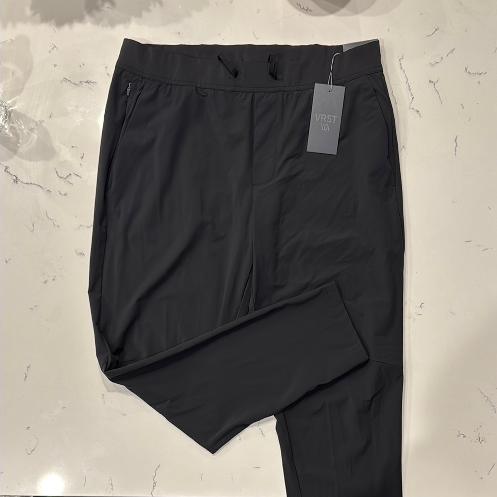 Black Tapered Sweatpants with Minimalist Design